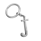 Z531_B New Arrival Adorable Alphabet Initial Letter J Keychain Key Ring