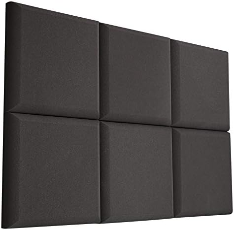 VACOUSTIC 12Pack - Acoustic Studio Foam Wedges 1" X 12" X 12" Sound Absorber Soundproofing Wall Foam Acoustic Panels Noise Reduction Acoustic Treatment Acoustic Control Sound Dampening