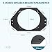 NuIth 4”x6” to 5.25” Front Dash Speaker Adapter for 1997-2006 Jeep Wrangler TJ LJ, 5 1/4 inch Speaker Ring Adapter Solid Plastic, 5.25 inch Aftermarket Speaker Bracket, 2PCS