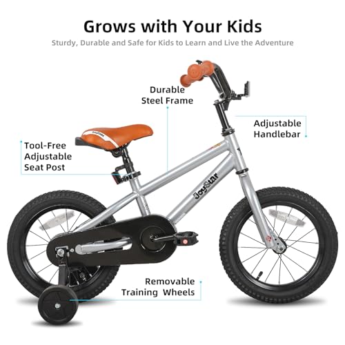Image of JOYSTAR Kids Bike for Ages 2-12 Years Old Boys Girls, 12-20 Inch BMX Style Kid's Bikes with Training Wheels, Children Bicycle for Kids and Toddler, Multiple Colors