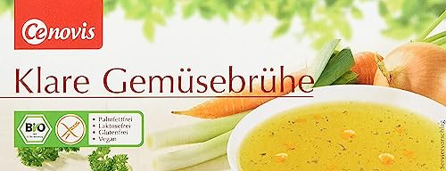 Cenovis Bio Klare Gemüsebrühe, laktosefrei, glutenfrei und vegan, 4er Pack (4 x 126 g)