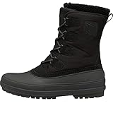 Helly Hansen Mens Gamvik Winter Boot, Waterproof, Removable Insulated Felt Sock, Faux Fur Top Lining, 990 Black, 13