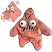 Falnatco Grumpy Starfish Plush Pendant Pink Kicking Starfish Doll Funny Backpack Charm Cute Schoolbag Keychain Ornament for Kids Teens Christmas Halloween Birthday Gifts