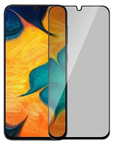 Image of for Samsung Galaxy A30, A20, A50, A50s Edge to Edge Anti Spy Privacy Tempered Glass with Easy Installation Kit | Black (Pack of 1)
