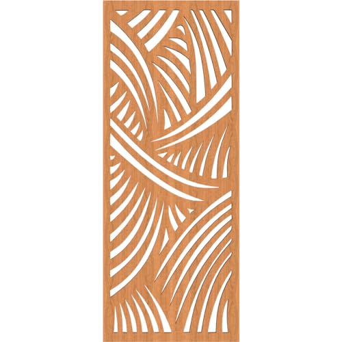 Image of 11 3 /8 inchW x 29 3 /8 inchH x 3 /8 inchT Chester Decorative Fretwork Wood Wall Panels, Cherry