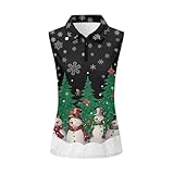Suhoaziia Débardeur de golf sans manches pour femme - Évacuation de l'humidité - Fermet...
