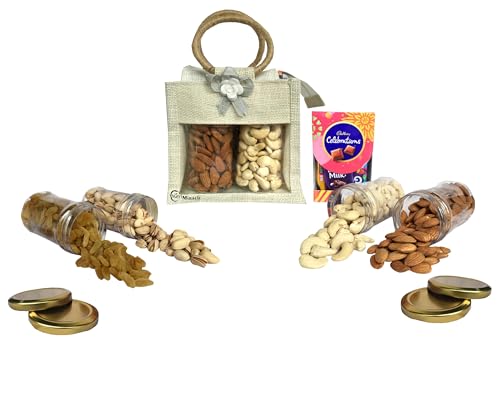 Image of NUTRI MIRACLE Dry Fruits Gift Pack for Retirement Celebration | Thoughtful Hamper for Farewell, Thank You & Office Ceremonies
