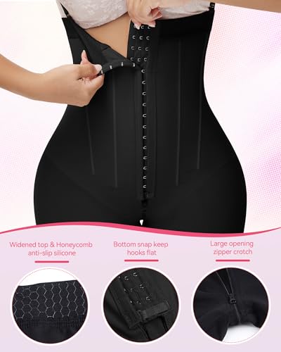 Image of SHAPSHE Fajas Colombianas Tummy Control Shapewear Strapless Body Shaper Butt Lifter BBL Stage Compression Garment