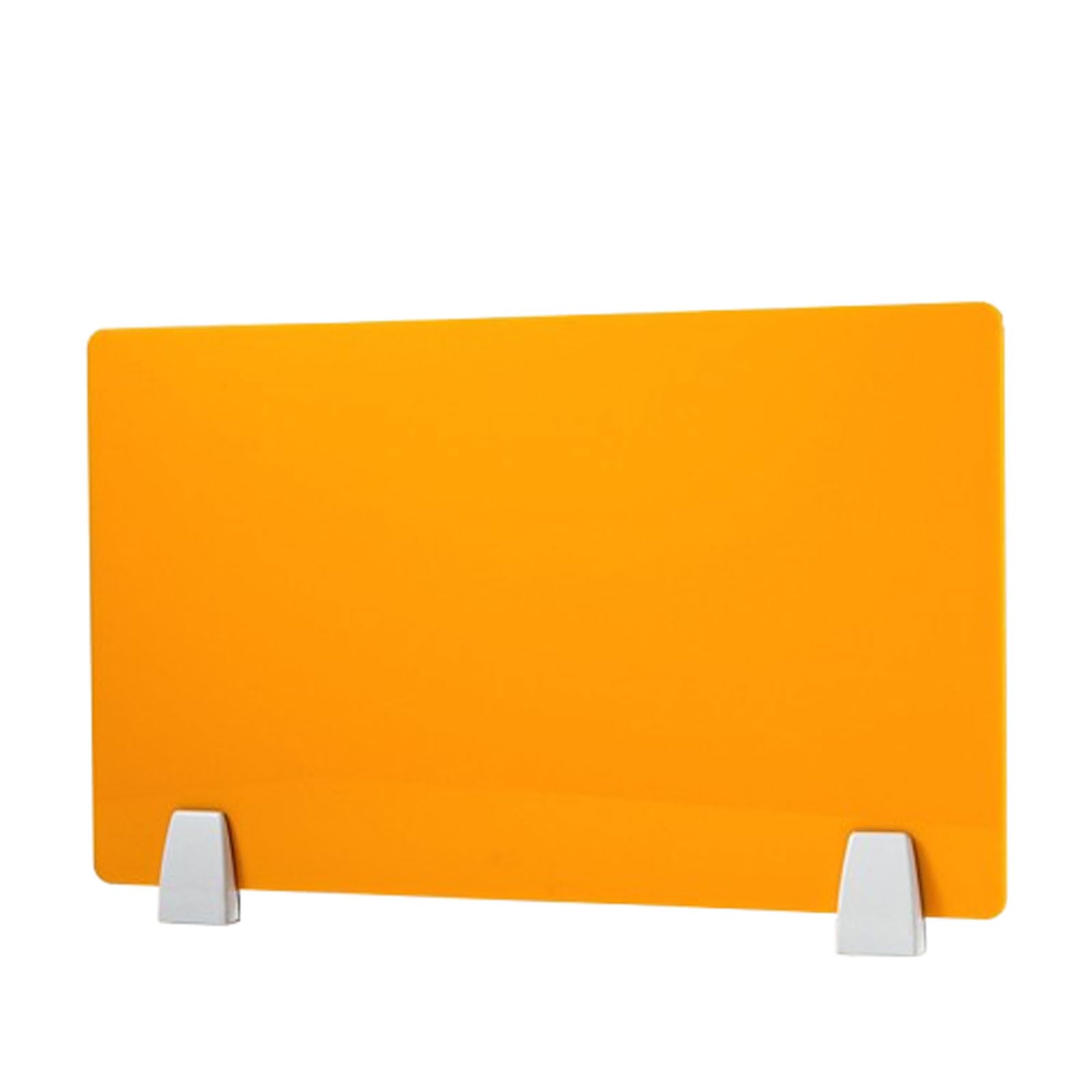Écrans acoustiques, Cloisons de Bureau en Acrylique(Orange,80 * 40CM Free Accessories)