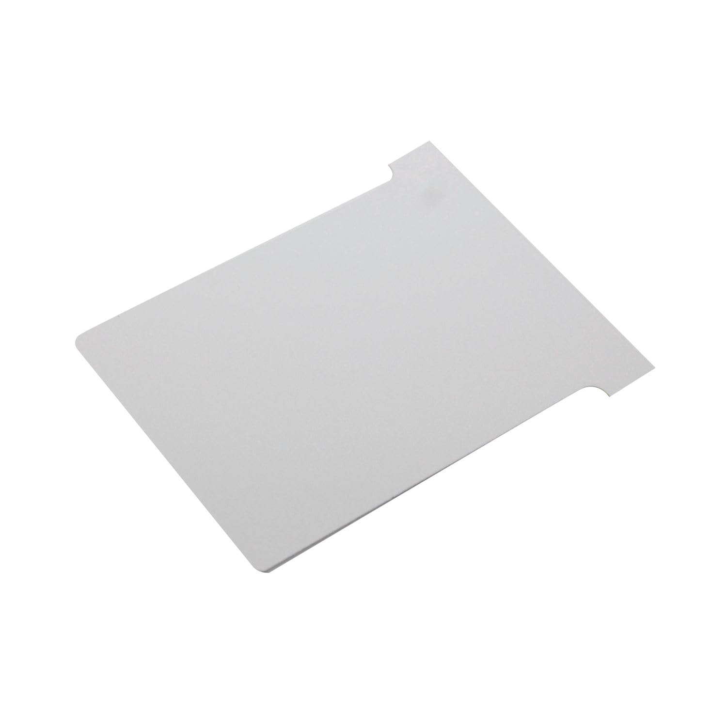 T-Card Pack of 100 Index Cards for Planning Boards, Durable Plastic T-Cards for Scheduling, Office & Project Management Use (White, Size 3 80x120mm, Millimeters)