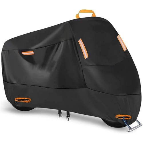 AALXF Copri Moto da Esterno per Aprilia Scarabeo 50 2004-2024, Impermeabile Telo Copri Moto, Poliestere Copertura Moto per Scooter Motorino Motocicletta Motocross, 230 * 95 * 125cm