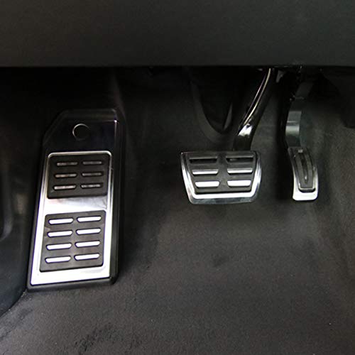 MYMOCCY Gas Accelerator Brake Footrest Pedal Cover Compatible for Q7 Q8 2017-2025, Compatible for Porsche Cayenne 2020-2024, Compatible for Touareg 2019-2024 Accessories No Drill by MYMOCCY - Image 3