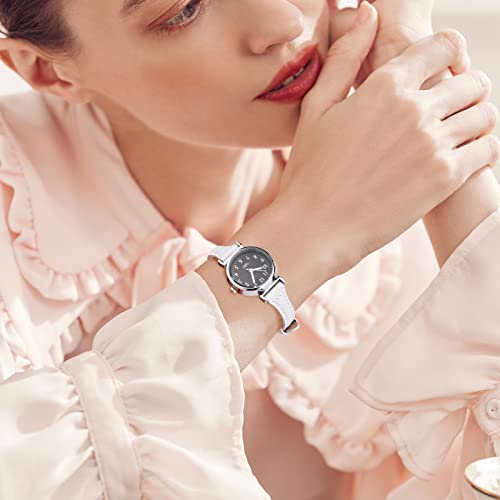 Ritche White 20Mm Leather Watch Bands For Women,Ladies Watch Bands Replacement Timex Expedition Silver Buckle For Samsung Galaxy Watch 2/ Active 2/3/ 4/5 Pro 40 41 42 44 45 46 Mm #TOP4