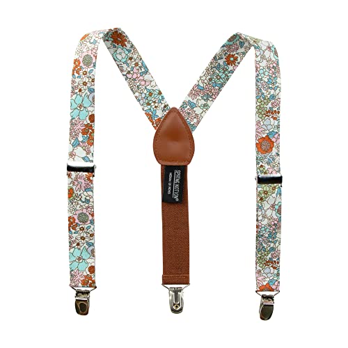 Image of Spring Notion Boys' 4-Piece Floral Suspenders Outfit