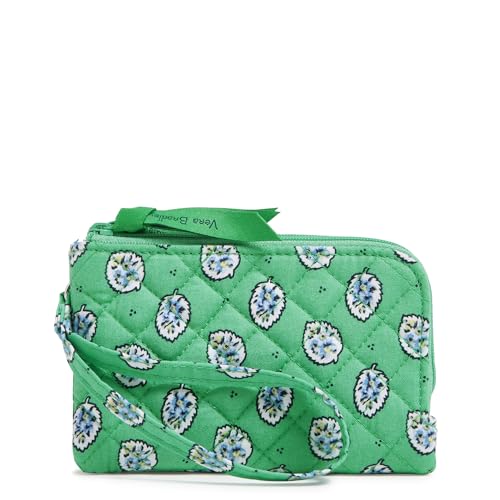 Image of Vera Bradley Women's Cotton Double Zip ID Case Wallet With RFID Protection