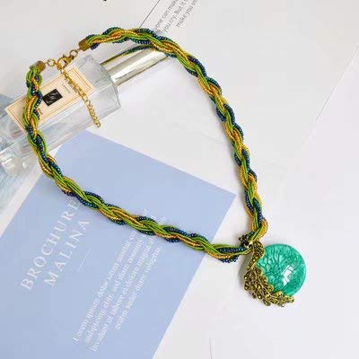 Gaocheng Collier vintage dopale paon Phoenix Phoenix