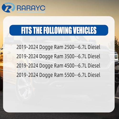 RARAYC 6.7L Cummins Fuel Filter Kit for 2019-2024 Ram Turbo Diesel Engines 68157291AA 68436631AA and Oil Filter 5083285AA Air filter 43034051AB Cabin Air Fitler 68406048AA - Thumbnail 2