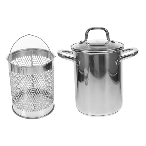 SMASOLO ステンレス製多用途深型天ぷら鍋 蓋付き 揚げ物 煮込み対応 キッチン衛生保持設計 油はね防止 家用調理器具