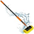 LAANPOLE 12FT Car Wash Brush with Long Handle, Car Cleaning Brush with 12 Inch Soft Bristle, Soft Bristle Brush with Telescoping Pole for Car, RV, Truck, Boat, House Siding, Solar Panels