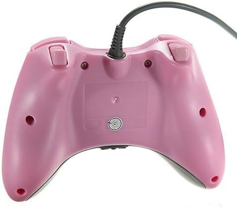 Gaming Accessories Wired Controller Compatible for Microsoft Xbox 360 Console Pc Computer Video Game (Pink)