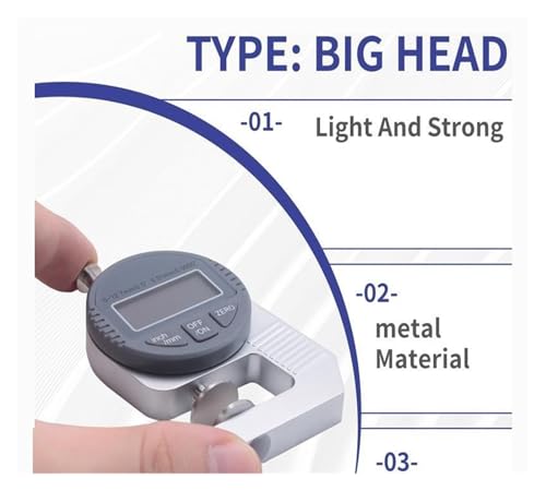 Calibrador de grosor digital 0.01mm para papeles y metales miniatura 2