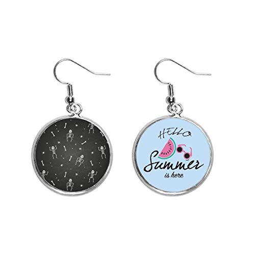 Pendientes de esqueleto y araña para lucir en fiestas de verano y Halloween