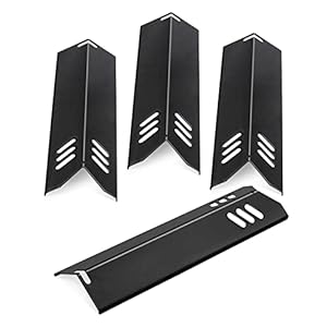 Kalomo 15” Grill Heat Plates for Dyna Glo Grill Replacement Parts Grill Heat Shield Burner Covers Heat Tents BBQ for Dyna-Glo DGF493BNP DGF510SBP, Backyard Grill BY13-101-001-13, Uniflame, BHG Model