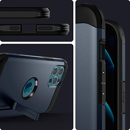 Image of Spigen Tough Armor for iPhone 12 Pro Max Case, Metal Slate