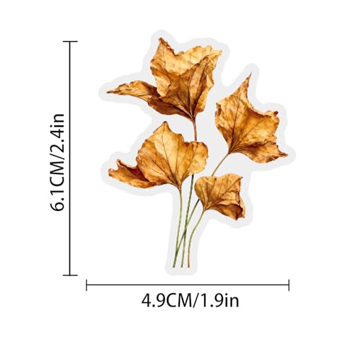 Image of 50PCS Transparent Flora Scrapbook Stickers, Flower-G | Vintage Aesthetic Flowers, Vinyl Waterproof, For Scrapbooks Travel Journal, For Water Bottles Laptop Phone