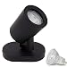 Produktbild Aufbauleuchte Deckenleuchte Aufputz MIAMI Schwarz 1-Flammig (5W) IP20 GU10 inkl. LED 1x 5W Warmweiss, Deckenleuchte Strahler Deckenlampe Kronleuchter aus Stahl, horizontal und vertikal einstellbar