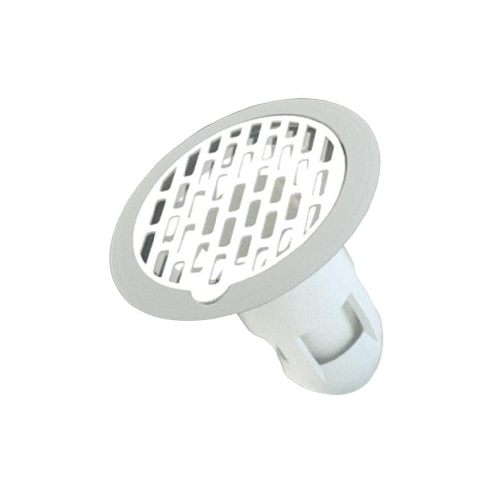 Chiyyak White Floor Drain, 360° Deodorant Shower Drain Bath Drain Backflow Preventer Floor Drain Disposable Drain Valve Insect Anti-Odour
