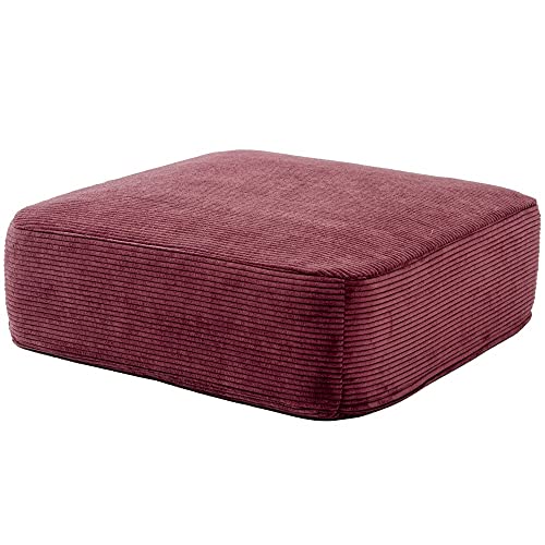 セルタン クッション コーデュロイレッド カバーが洗える SWEETS 四角型 低反発シート 日本製 A366t-682RED