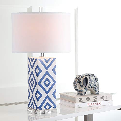 Lámpara de Mesa Safavieh Diamantes Azul 27 pulg miniatura 2