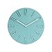 RONGJJ Zegar ścienny 35 cm duża liczba 3D cichy kwarc, stylowy okrągły nowoczesny zegar ścienny do domu sypialni kuchni szkoły biura dekoracyjny, kamienny niebieski