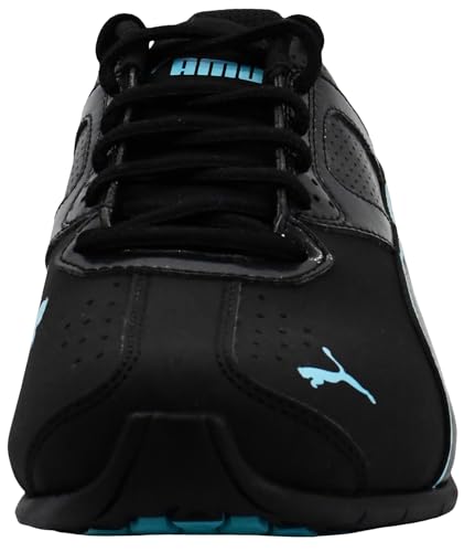 PUMA Women's Tazon 6 Sneakers, Puma Black/Team Aqua, 9.5 M