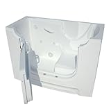 Meditub MT3060WCALWH Wheelchair Accessible 30 by 60 by 42-Inch Hydrotherapy Walk In Bathtub Spa Left Side Door, White