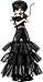Accessoires de günstig Kaufen-Monster High Wednesday Puppe, Rave’N Wednesday Sammelfigur in schwarzem Gothic-Kleid, inspiriert von der Tanzszene, Premium-Accessoires und Puppenständer, HXJ03