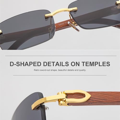 Lunettes de soleil de luxe sans monture légères pour éviter les marques - 3
