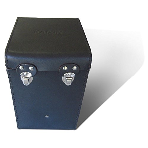 Black leather carrying case for the ultrasound scanner