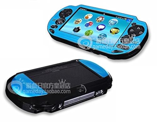 Szjay ® Metal Aluminum Metallic Protection Hard Case Cover for PlayStation Ps Vita 1000 (Sky Blue)