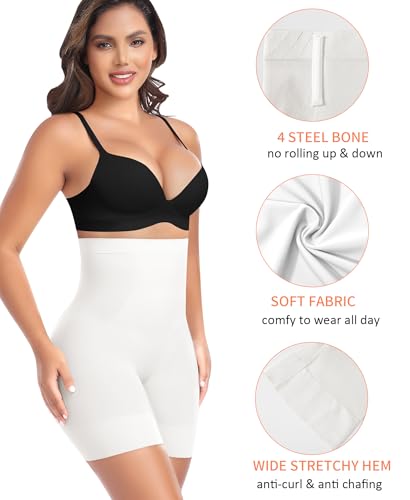 Image of Womens Shapewear Shorts Tummy Control Body Shaper Thigh Slimmer Slip Shorts for Under Dress Shapewear Underwear