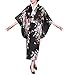 Bon amixyl Japanisch Kimono Robe Yukata Schlafanzug Schwarz