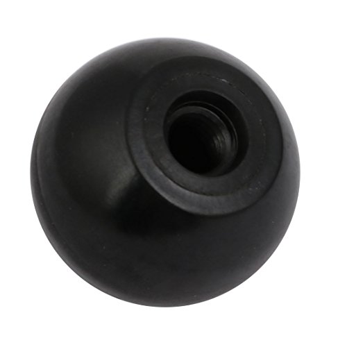Aexit M8 Thread Home Hardware Dia Hole 32mm Diameter Plastic Handling Ball Knob Black Model:94as16qo353