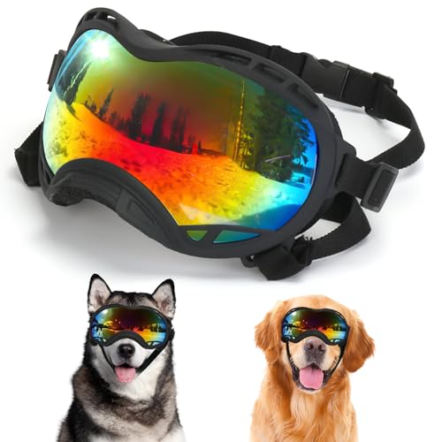 Dog Goggles for Large Dogs, UV Protection Dog Sunglasses, Adjustable