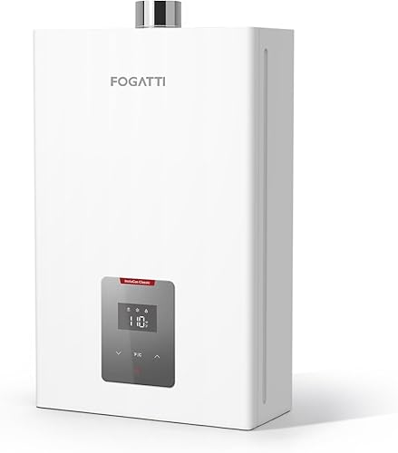 FOGATTI - Calentador de agua sin tanque de gas propano, para interiores 4.0 GPM, 90,000 BTU Calentador de agua caliente instantáneo, InstaGas