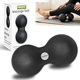 Bola para fascia,Masaje de doble bola,Bola de masaje de maní,Entrenamiento de Fascia,Masaje profundo,Espalda,cuello y relajación muscular facial