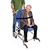 Stair Chair, 352lbs Capacity Foldable and Portable EMS Stair Chair with 4 Wheels and 2 Seat Belts Ambulance Medical Lift for Schools, Hospitals, and Nursing Homes (Blue)
