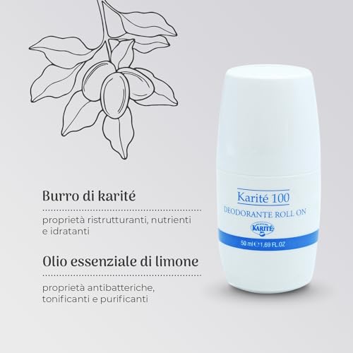 Linea Karité 100- Deodorante Roll On 50ml- puro e