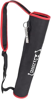 NIKA ARCHERY Köcher Back Arrow - Soporte para carcaj ajustable, duradero, arco recurvo compuesto, ejercicio de caza para jóvenes y adultos, color rojo