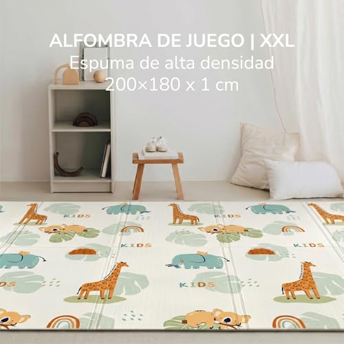Miniatura 5 de Buddy Baby - Alfombra De Juegos Para Bebé Xxl180x200 Cm - Doble Cara, Tapete Muy Acolchado, Plegable Y Con Bolsa De Transporte
